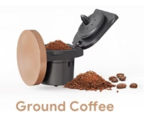 iCafilas MINI Q Coffee Maker Portable Americano Coffee Machine Compatible with Coffee Ground 4-8 Oz Single Serve , K – CUP &Tea Home Office Cafeteria