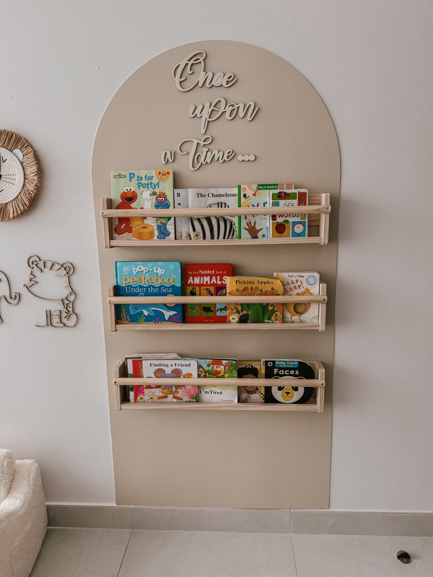 Once Upon a Time Arch Wall – Reading Corner Decal + Bonus Toddler Room Guide