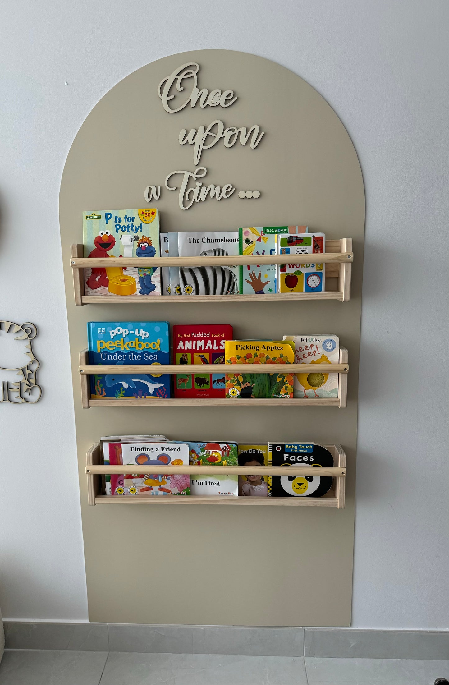 Once Upon a Time Arch Wall – Reading Corner Decal + Bonus Toddler Room Guide