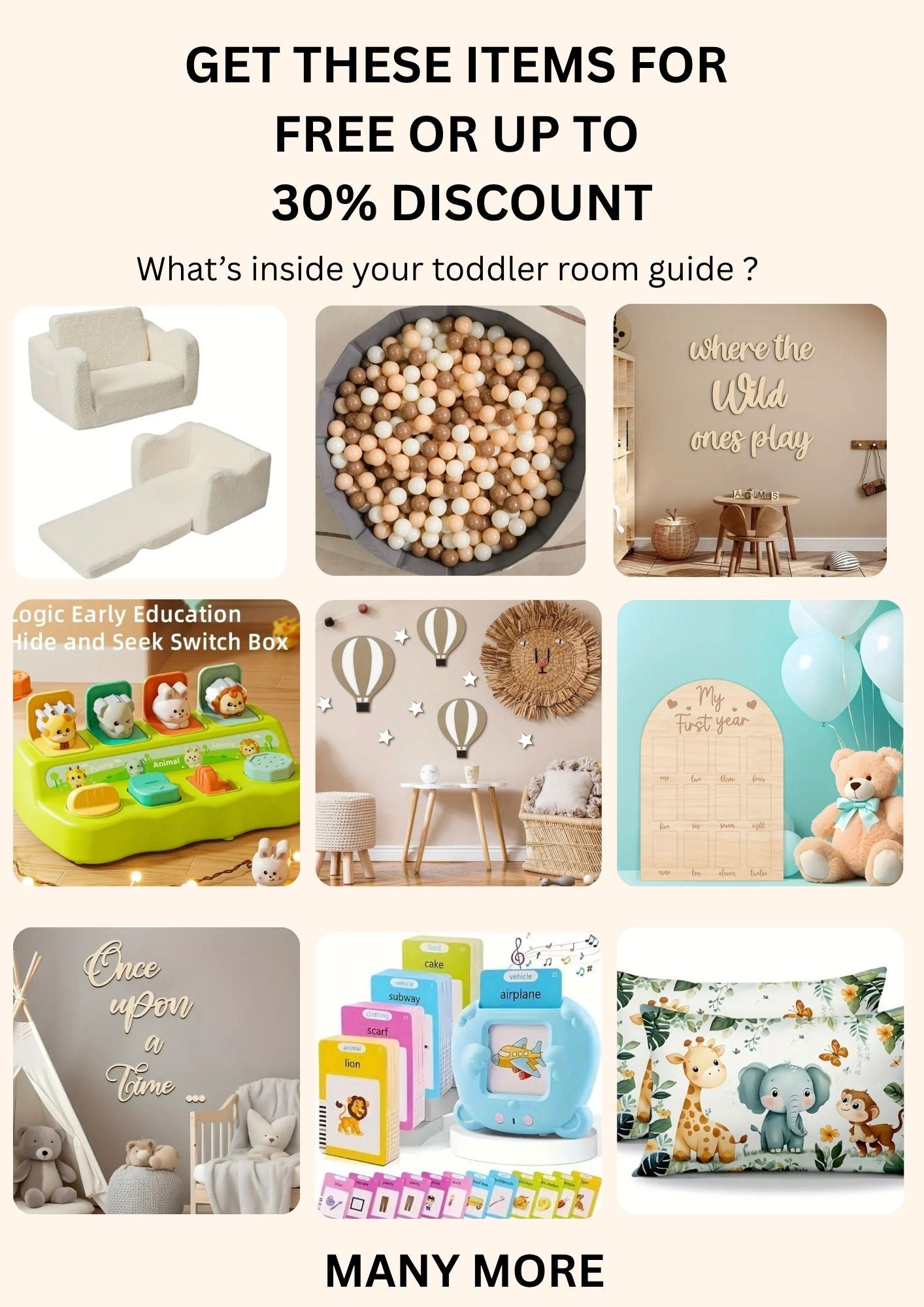 Toddler Room Setup Guide (Digital Download) Create a Pinterest-worthy space for under $990 — includes exclusive supplier links & budget breakdown