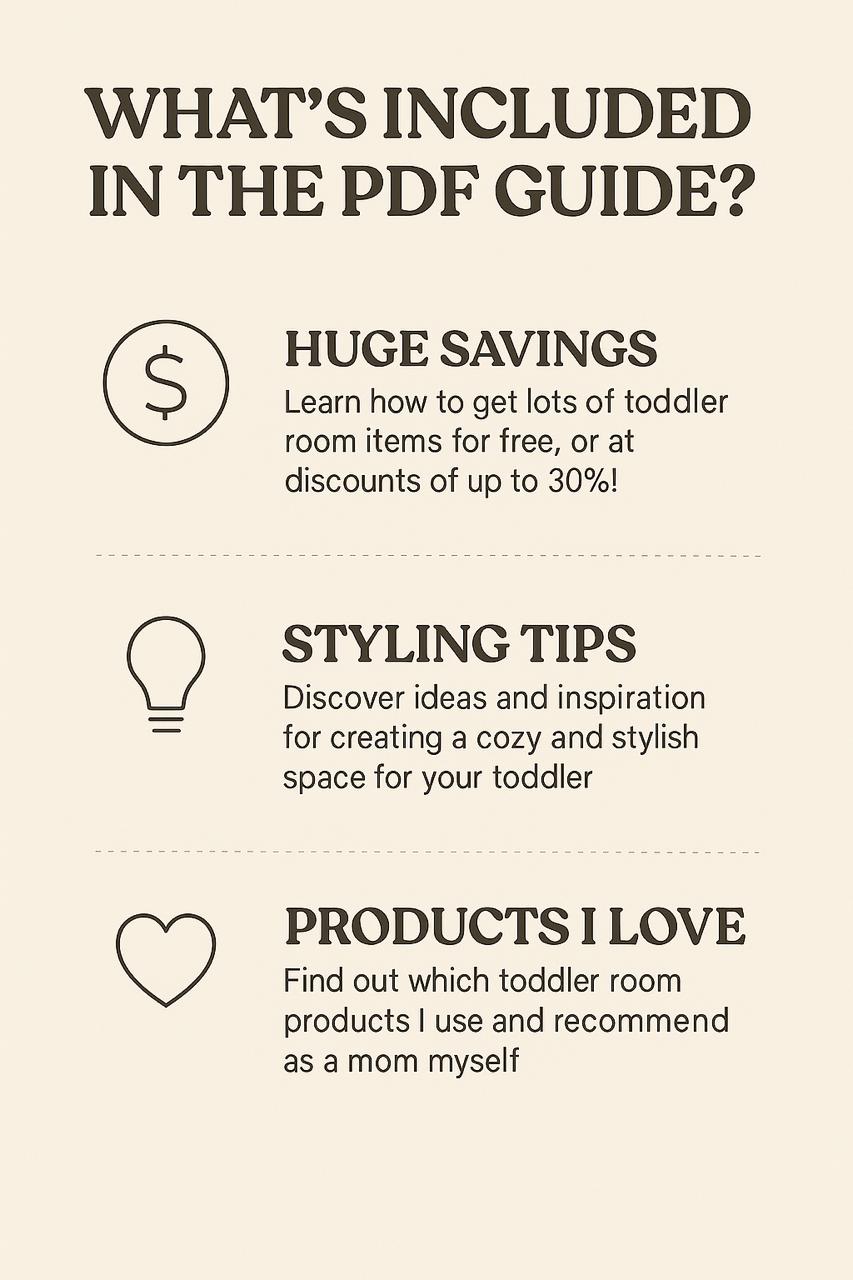 Toddler Room Setup Guide (Digital Download) Create a Pinterest-worthy space for under $990 — includes exclusive supplier links & budget breakdown