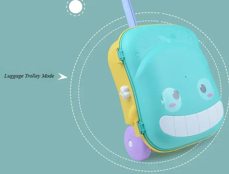 Children Summer Beach Sand Toys Outdoor Sand Shovel Water Play Tools Beachside Trolley Suitcase Sand Moulds Sand Rake Kids Gifts
