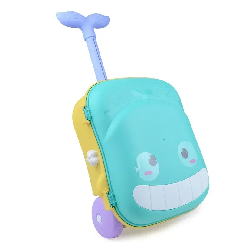 Children Summer Beach Sand Toys Outdoor Sand Shovel Water Play Tools Beachside Trolley Suitcase Sand Moulds Sand Rake Kids Gifts
