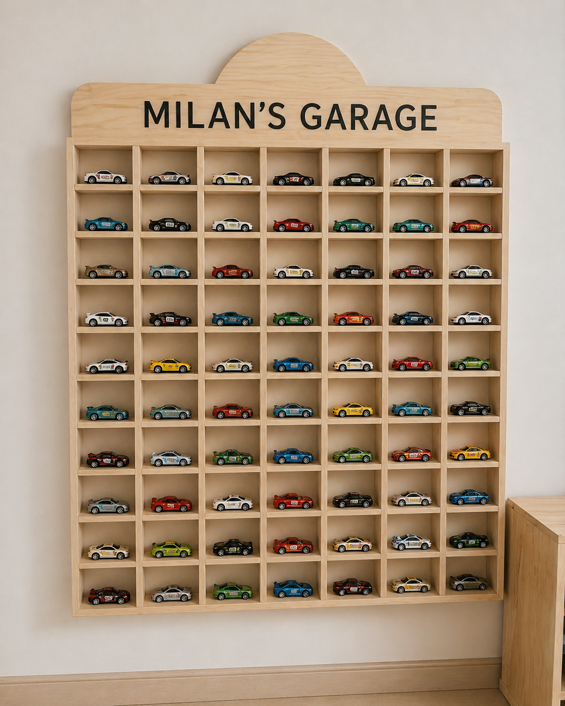 Matchbox Car Garage Storage